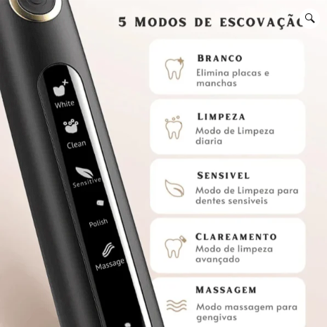 Escova De Dentes Elétrica, Unisex, para Adultos.