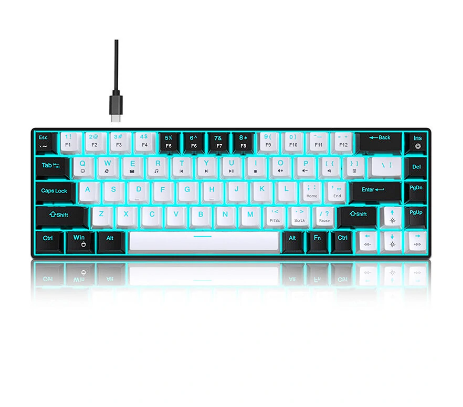 teclado mecânico com fio usb Blue Axis.