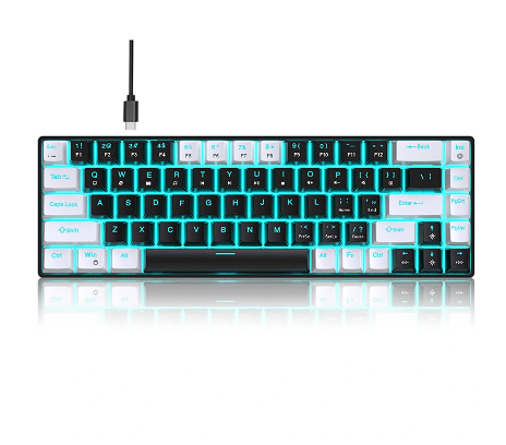 teclado mecânico com fio usb Blue Axis.