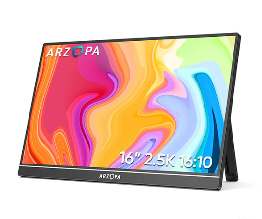 ARZOPA 16 polegadas 2K Monitor Portátil (modelo Z1RC)