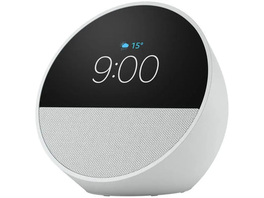 Echo Spot 2024, alto-falante inteligente com tela de 2,83 polegadas.