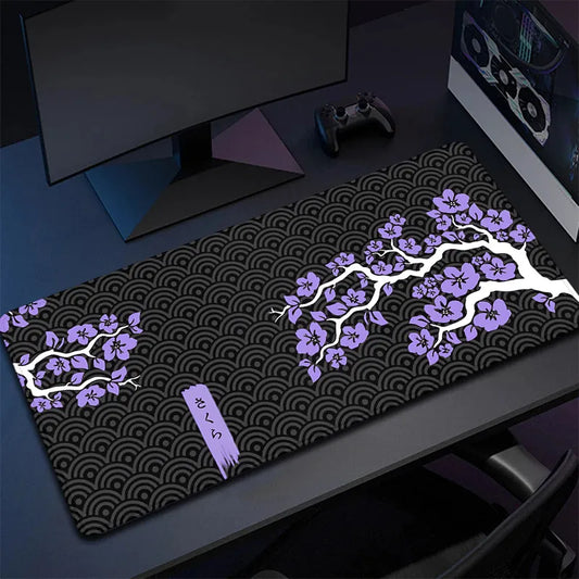 Mouse Pad Gamer Sakura Roxo.